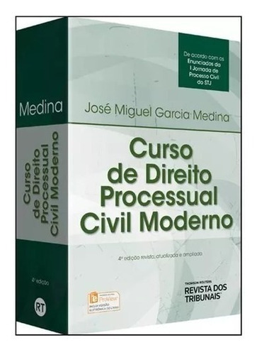 Curso De Direito Processual Civil Moderno, De José Miguel Garcia Medina. Editora Revista Dos Tribunais, Edição 4 Em Português