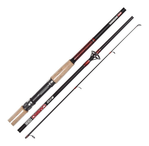 Caña Waterdog Carbrio 180cm Grafito 2 Tramos 40-80g