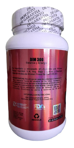 Imagen 5 de 8 de Dim 300 Complex, Ultra Testo Mujer, Balance Natural, Strogen