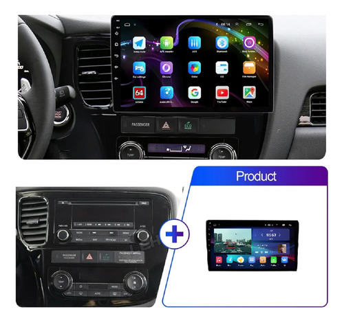 Multimídia Android Mitsubishi Outlander 2016-21 4/64gb 9p