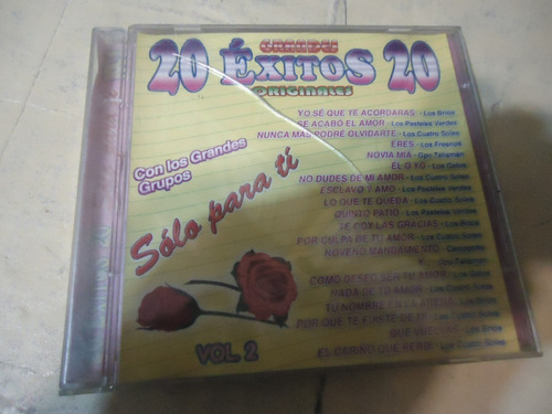 Solo Para Ti 20 Grandes Exitos Originales Vol.2 Cd