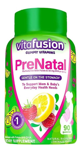 Vitafusion Prenatal Vitaminas Embarazadas 90 Gomitas 