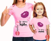 Comprar Polos Dia De La Madre Mamá Hijo Hija Flor