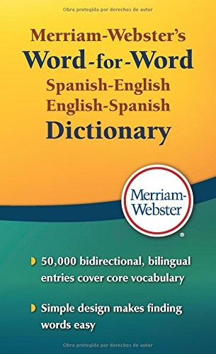 Libro : Merriam-webster's Word-for-word Spanish-english ...