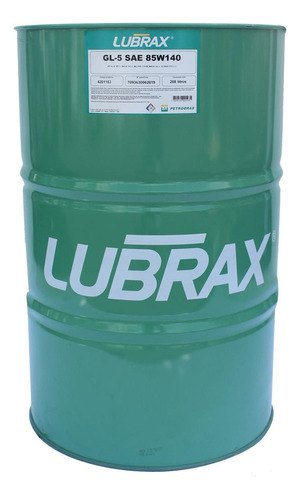 Aceite De Transmision Lubrax Gl-5 85w140 208 Lts