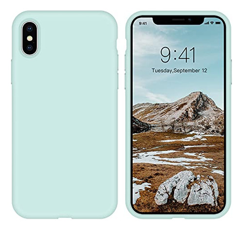 Caso iPhone X, iPhone XS Case Zvastt Liquid Silicone Sd8c0