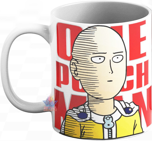 Taza Cerámica One Punch Man Superhéroe Anime Comic Hage Mant