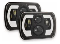 Comprar Par Faro Led Rectangular 5x7 PuLG. Lupas Y Led Drl Bicolor