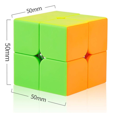Cubo Mágico Cubo Rubik 2x2 Juguete Juego Niños Didáctico Color De La Estructura Multicolor