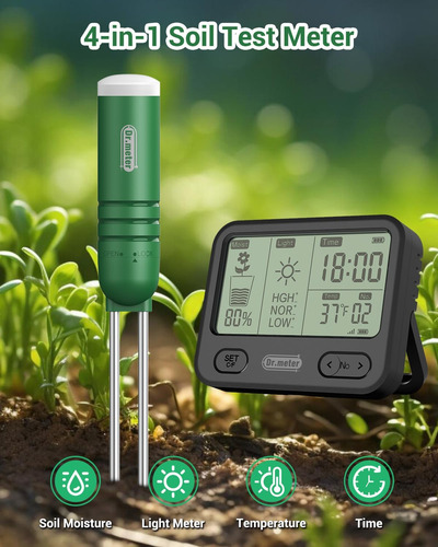 D 4 En 1 Medidor De Humedad Del Suelo, Sensor De Probador De