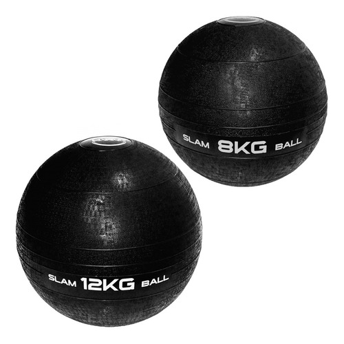 Kit Slam Ball Bola Peso Crossfit 8kg E 12kg Liveup Sports