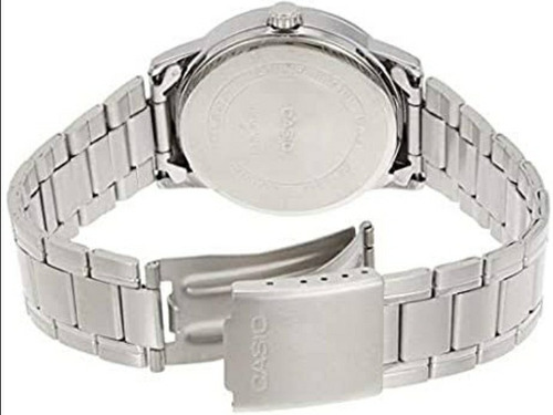 Reloj Casio Modelo Mtp-v002 Metal Cara Blanca Romanos
