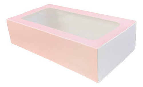 10 Cajas Alfajores Macarones - 20 X 10 X 5 - Rosa