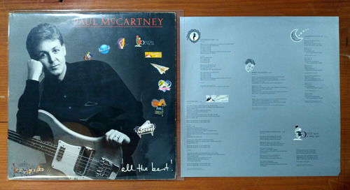Paul Mccartney All The Best 1987 Doble Disco Lp Vinilo Brasi