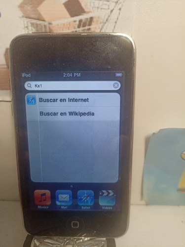 Ipod A1288 8gb Funcional Plata Con Negro (Usado)