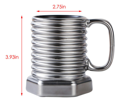 Bz1 Taza Del Desayuno Del Agua De La Colección De De Plata