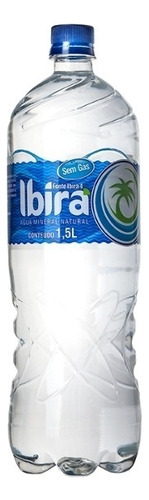 Água Mineral Natural sem Gás Ibirá Garrafa 1,5l