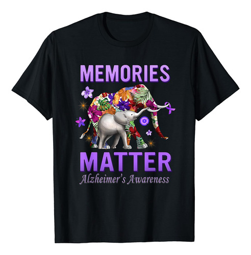 Alzheimers Awareness Memories Matter - Camiseta Para Mujer, 