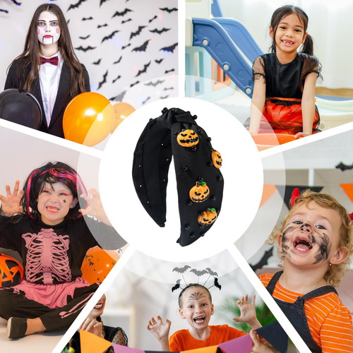 Diadema De Calabaza De Halloween Diadema De Halloween Knotte