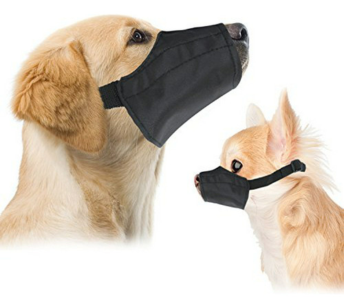 Mascarilla Para Perros - Nylon Suave Con Hebilla De Segurida