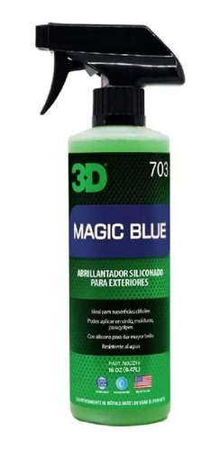 Abrillantador De Cubiertas Magic Blue Dressing Silicona 710m