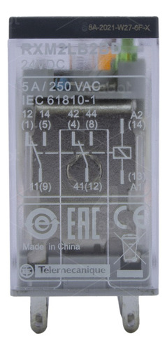 Relé De Interface 24vcc 2naf 5a Com Led De Indicação 24vdc