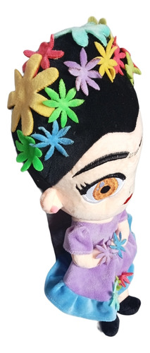 Frida Kahlo Peluche Extrasuave Calidad Premium Bordada Flore