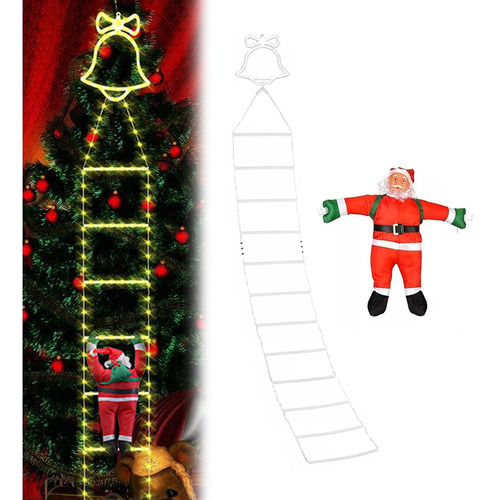 Lámpara Led Para Escalera De Papá Noel De 3,3 M, Accesorio D