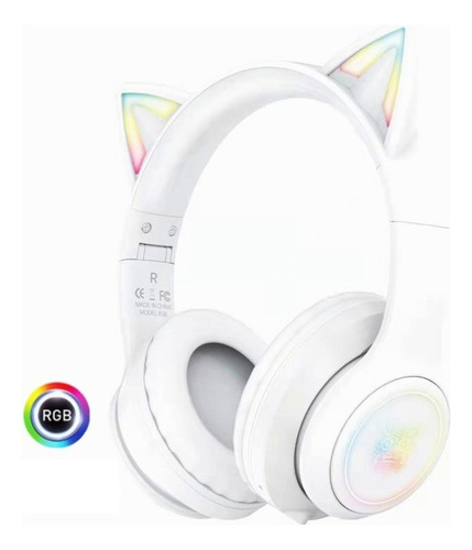 Audífonos Inalámbricos Para Juegos Onikuma B90 Rgb Cat Ear