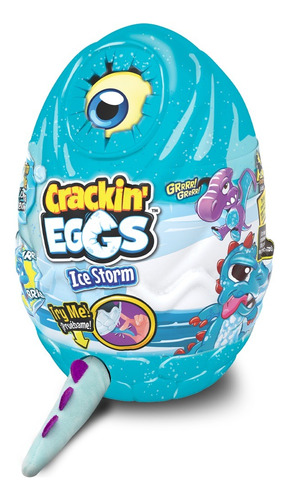 Huevo Crackin Eggs Ice Original. Peluche Vibra Y Ruge. Mpuy