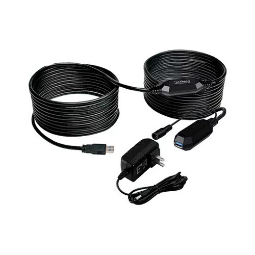 Cable Extensión Activa Usb 3.0 Plugable 10 Mts + Adapt. 5v