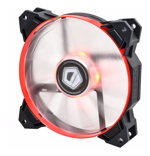 Imagen 2 de 9 de Cooler 120mm Id-cooling Pwm 1500rpm 62 Cfm Con Leds Rojos