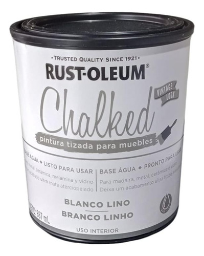 Pintura Para Muebles Chalked Tizada Mate Rust Oleum Oferta!