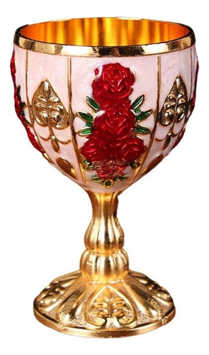 Classic Vin Metal Wine Goblet Carving Pattern .