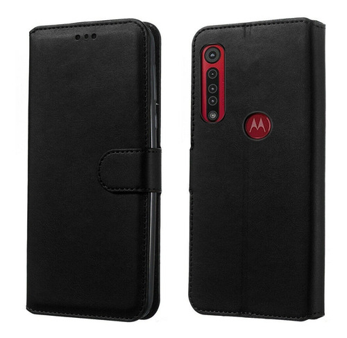 Funda Agenda Estuche Motorola G8 Power + Vidrio Templado