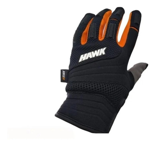 Imagen 4 de 8 de Guantes Hawk Fit Orange Riccia Motos