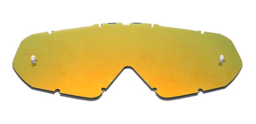 Lente Oculos Motocross Mattos Combat Dourado