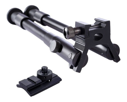 Bipe Retrátil Alumínio Para Coronha De Rifle Sniper -airsoft