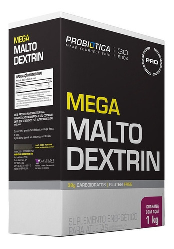 Mega Maltodextrin Caixa 1kg - Probiótica 