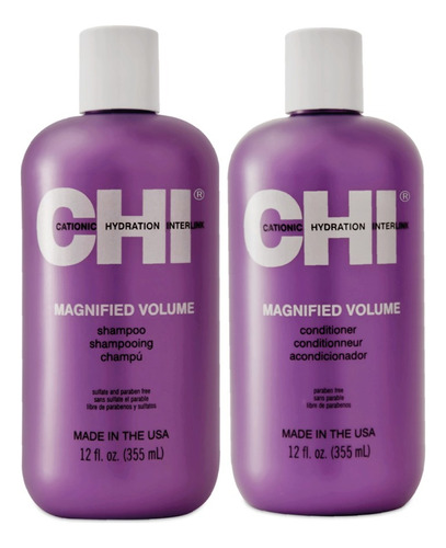 Chi Magnified Volume Shampoo Y Acondicionador De 355ml 