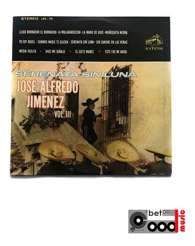 Lp José Alfredo Jiménez - Serenata Sin Luna Vol. 3