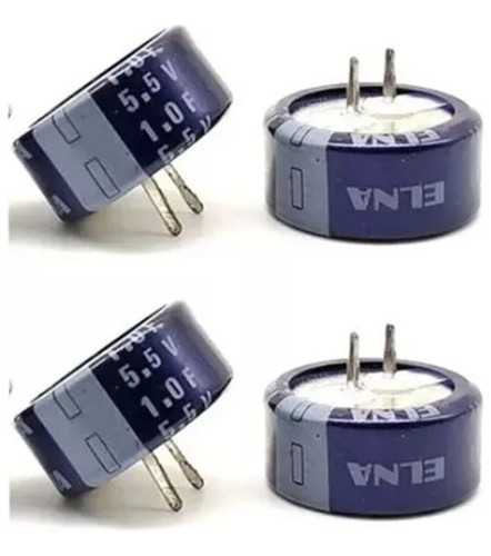 Super Capacitor 5.5v 1.0f Elna, Nuevos, Lote De 4 Piezas