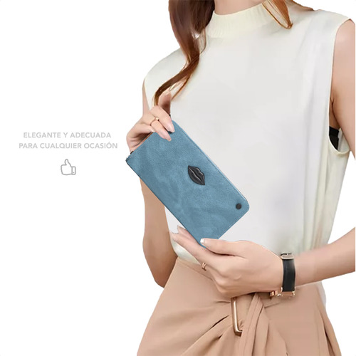Billetera Oreiro Original Fichero Grande Calidad Cuero Pu