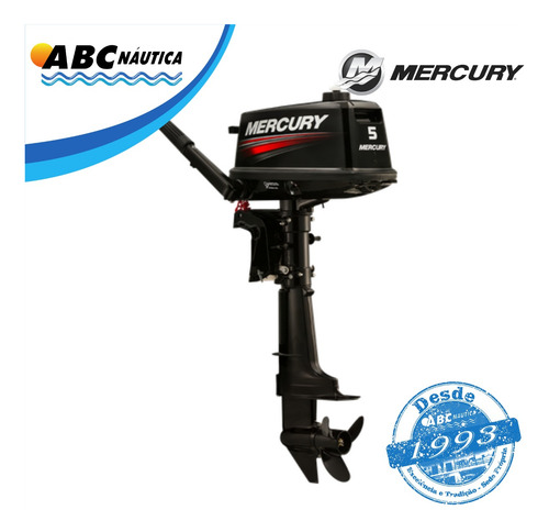 Motor De Popa Mercury 5hp - Pronta Entrega