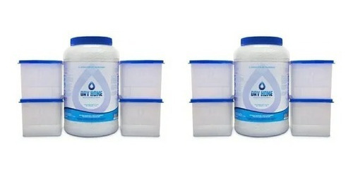  2 Pack Dry Home Deshumificador 3.5kg Y 8 Contenedores  