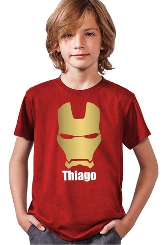 Camiseta Iron Man Niño Manga Corta 