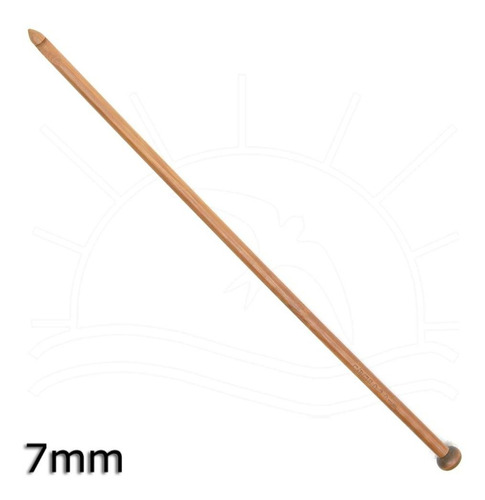 Agulha Para Crochê Tunisiano De Bambu Círculo - 30 Cm 7,0mm