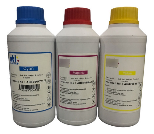 Tinta Hp Canon Lexmark Ati 500ml Cyan Magenta Yellow Sd99