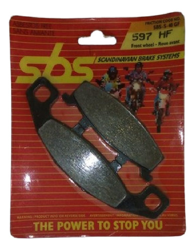 Pastillas Freno Delantera Sbs Honda Zx 1100 Ninja Tengai Vx 