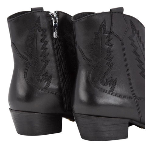Botin Mujer Napa Ashley Negro Gacel